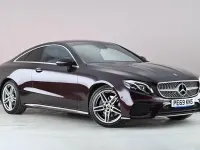 Used Mercedes E220 AMG line 194 HP (142 kW) 2019 Red Coupe