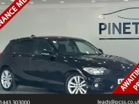 Used BMW 118 Sport Line 136 HP (100 kW) 2017 Black Hatchback