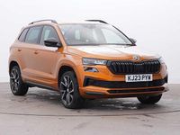 Used Skoda Karoq SportLine 110 HP (80 kW) 2023 Phoenix orange metallic SUV