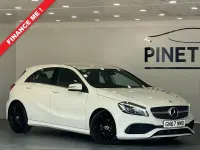 Used Mercedes A200 AMG Line Premium 153 HP (112 kW) 2017 White Hatchback