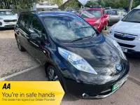 Used Nissan Leaf Tekna 80 kW (109 HP) 2015 Black Hatchback
