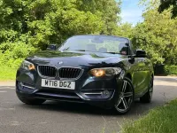 Used BMW 220 Sport Line 190 HP (139 kW) 2016 Blue Cabriolet