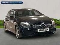Begagnad Mercedes A180 AMG Line Premium 2017 Svart Halvkombi