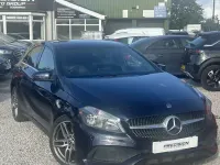 Used Mercedes A200 AMG line 136 HP (100 kW) 2017 Blue Hatchback