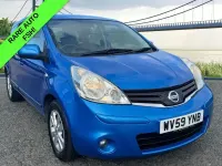 Used Nissan Note Acenta 110 HP (80 kW) 2009 Blue Hatchback