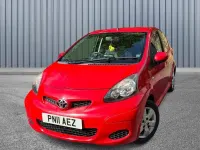 Used Toyota Aygo 68 HP (50 kW) 2011 Red Hatchback