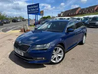 Used Skoda Superb SE L Executive 150 HP (110 kW) 2016 Blue Estate
