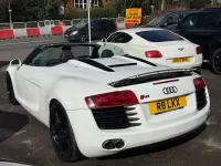 Begagnad Audi R8 Spyder Prestige 430 HK (316 kW) 2012 Vit Cab