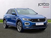 Used VW T-Roc R-line 150 HP (110 kW) 2021 Blue SUV