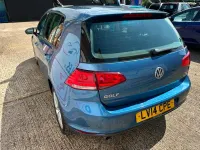Used VW Golf VII SE 105 HP (77 kW) 2014 Blue Hatchback