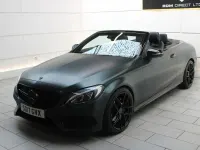 Used Mercedes C220 AMG line 170 HP (125 kW) 2017 Black Cabriolet