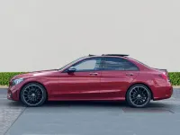 Used Mercedes C220 AMG line 194 HP (142 kW) 2021 Red Sedan