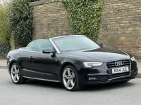 Used Audi A5 Cabriolet S-Line 177 HP (130 kW) 2014 Black Cabriolet
