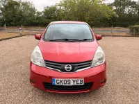 Used Nissan Note Acenta 110 HP (80 kW) 2009 Red Hatchback