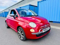 Second-hand Fiat 500 Lounge 69 CP (50 kW) 2009 Roșu Cabrio