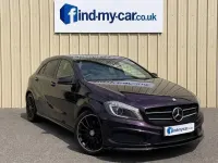 Used Mercedes A180 AMG 109 HP (80 kW) 2014 Purple Hatchback