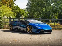 Used Lamborghini Huracán 580 HP (426 kW) 2018 Blue Cabriolet