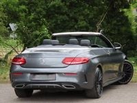 Used Mercedes C220 AMG line 170 HP (125 kW) 2018 Grey Cabriolet