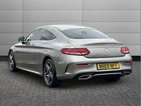 Used Mercedes C300 AMG line 245 HP (180 kW) 2019 Silver Coupe