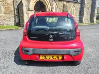 Second-hand Peugeot 107 Access 68 CP (50 kW) 2013 Roșu Hatchback
