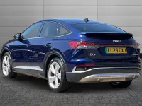 Used Audi Q4 Sportback e-tron S-Line 123 kW (168 HP) 2023 Navarra blue SUV
