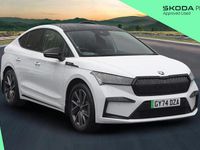 Used Skoda Enyaq iV SportlinePlus 210 kW (286 HP) 2024 Moon white metallic SUV