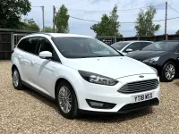 Used Ford Focus Zetec 120 HP (88 kW) 2018 White Estate