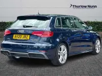 Used Audi A3 Sportback S-Line 150 HP (110 kW) 2019 Blue Hatchback
