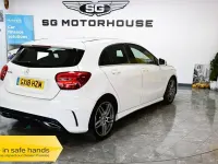 Used Mercedes A160 AMG line 102 HP (75 kW) 2018 White Hatchback