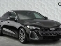 New Audi A5 S-Line 2026 Mythos black, metallic Hatchback