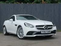 Used Mercedes SLC180 AMG line 156 HP (114 kW) 2017 White Cabriolet