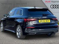 Used Audi A3 S-Line 147 HP (108 kW) 2022 Black Sedan