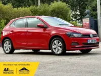 Used VW Polo SE 65 HP (47 kW) 2018 Red Hatchback