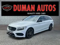 Used Mercedes C250 AMG line 2018 White Estate