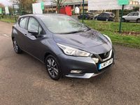 Usado Nissan Micra Acenta 71 HP (52 kW) 2017 Cinzento Citadino