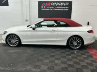 Used Mercedes C220 AMG line 170 HP (125 kW) 2017 White Cabriolet