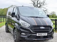 Used Ford Transit Custom Sport 170 HP (125 kW) 2018 Black Van
