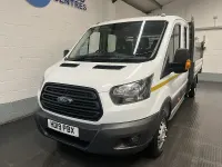 Used Ford Transit 130 HP (95 kW) 2019 White Cabriolet