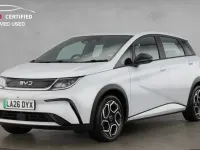 New BYD Dolphin Boost 130 kW (177 HP) 2026 Skiing white Hatchback