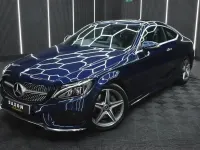 Used Mercedes C250 AMG Line Premium Plus 204 HP (150 kW) 2017 Blue Coupe