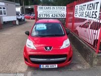 Used Peugeot 107 68 HP (50 kW) 2011 Red Hatchback