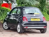 Used Fiat 500 Lounge 69 HP (50 kW) 2016 Black Hatchback