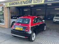 Used Fiat 500 Lounge 69 HP (50 kW) 2016 Black/red Hatchback