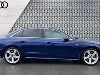 Used Audi A4 S-Line 150 HP (110 kW) 2023 Blue Sedan