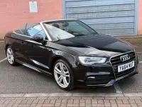 Begagnad Audi A3 Cabriolet S-Line 2015 Svart Cab