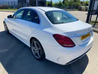 Used Mercedes C220 AMG line 2014 White Sedan