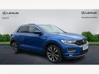 Used VW T-Roc R-line 150 HP (110 kW) 2021 Blue SUV