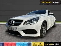 Usado Mercedes E220 AMG line 2014 Blanco Coupe