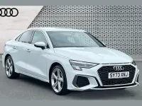 Used Audi A3 S-Line 147 HP (108 kW) 2023 White Sedan