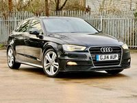 Used Audi A3 Sportback S-Line 2014 Black Hatchback